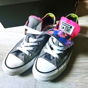 Converse All Star Double Tongue low cut Chuck Taylor's Size 5 womens (3.5 Girls)